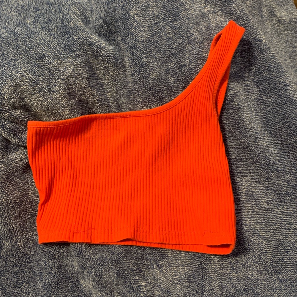 Asymmetrical crop top
